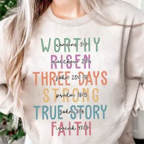 Easter Bible Verses Graphic Tee Shirt