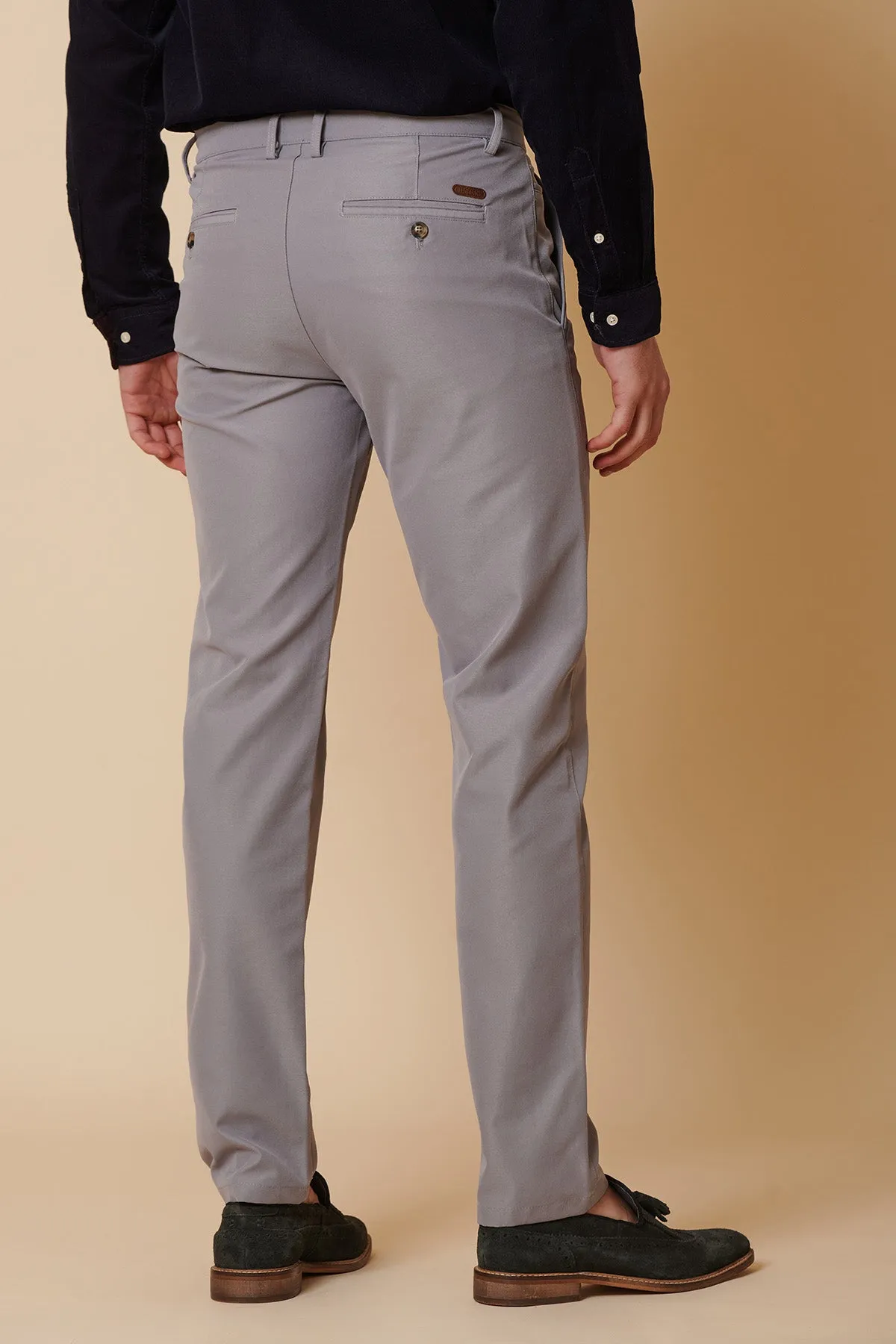 ENZO - Mid Grey Chinos