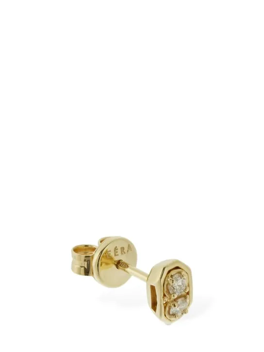 EÉRA   Roma 18kt &amp; diamond stud mono earring 