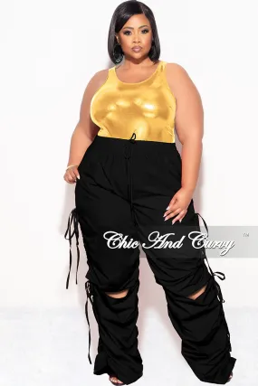 Final Sale Plus Size Bodysuit in Gold/Black