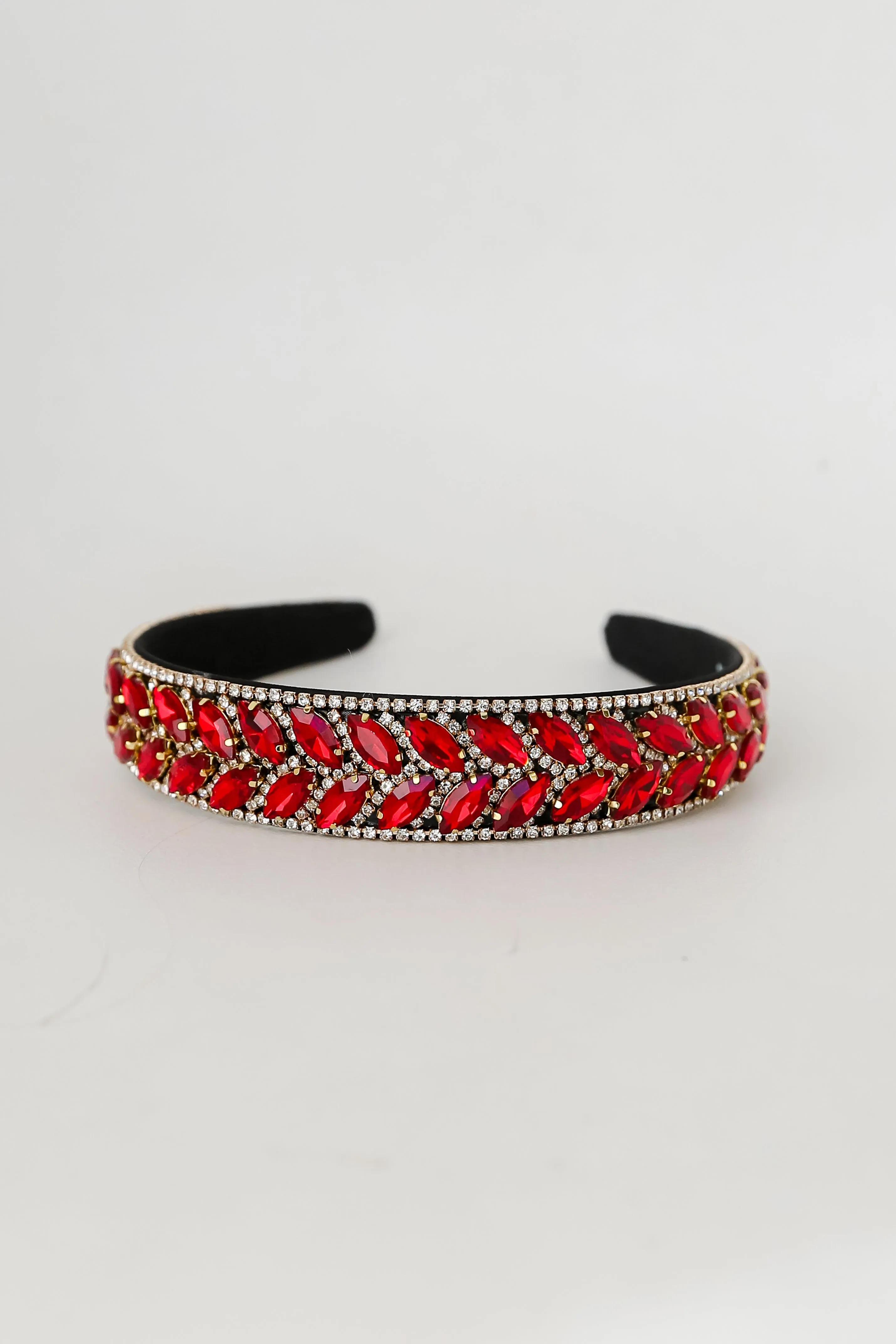 FINAL SALE - Tis The Season Red Gemstone Headband