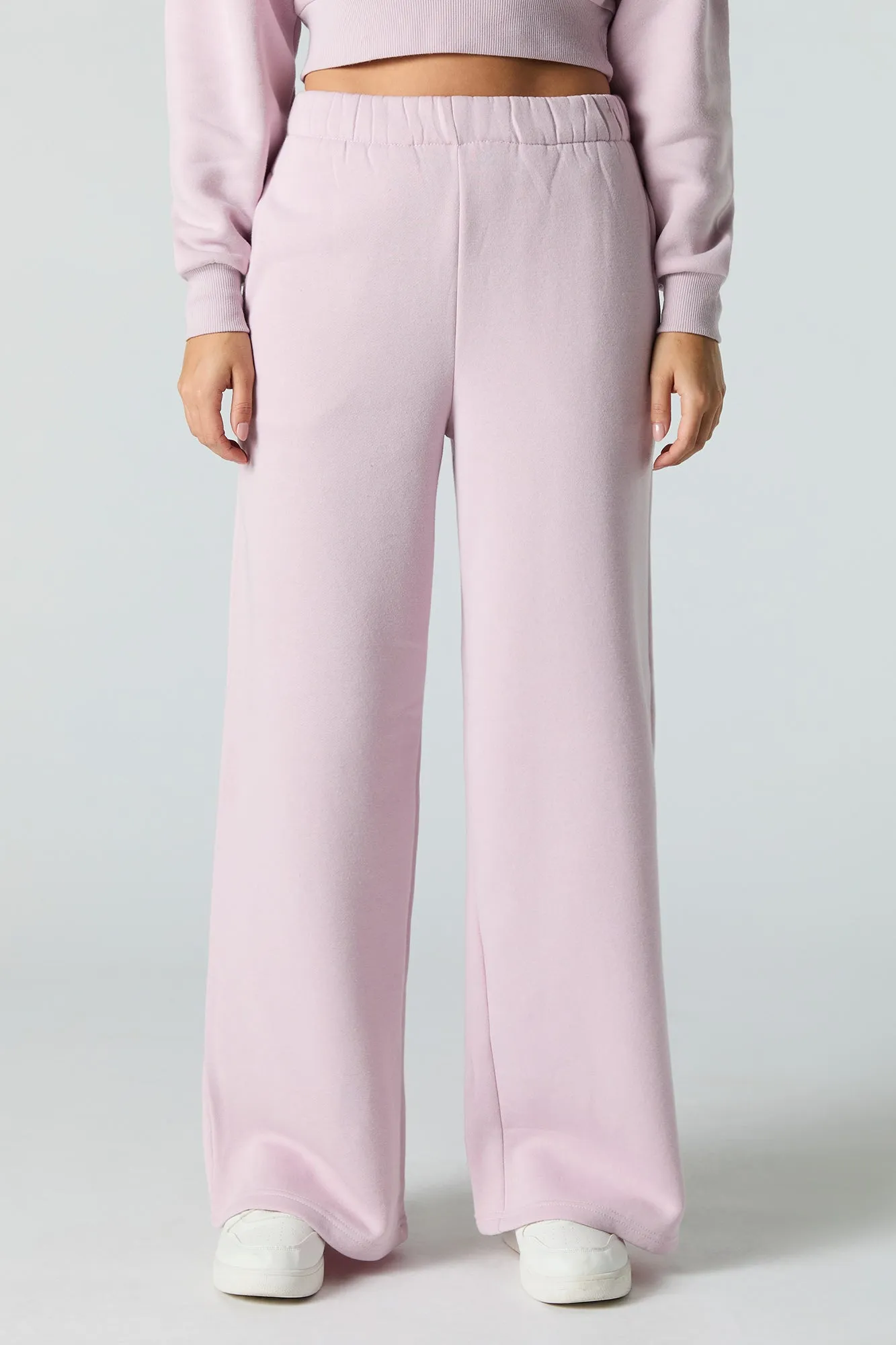 Fleece Wide Leg Sweatpant