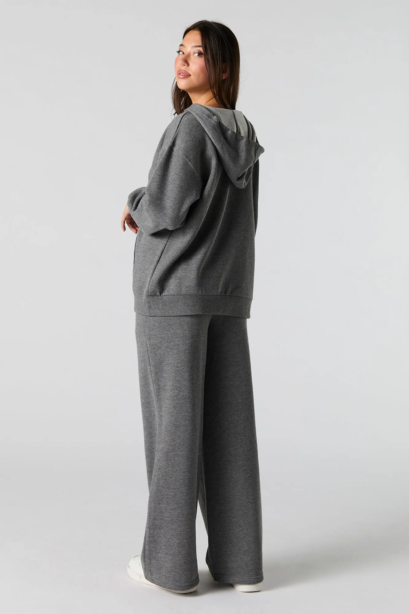 Fleece Wide Leg Sweatpant