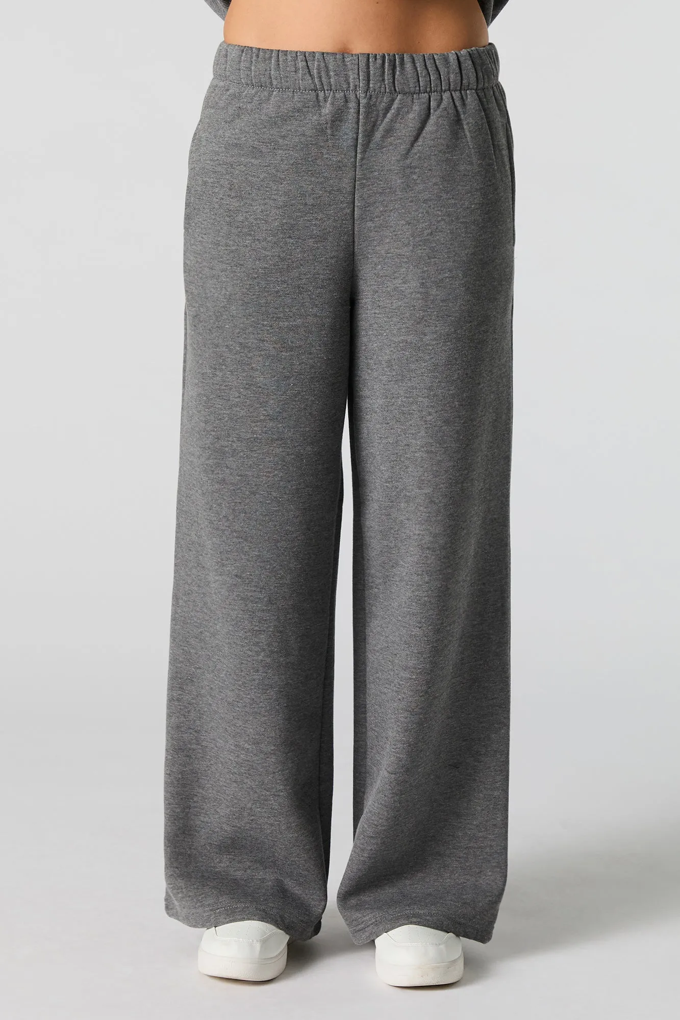 Fleece Wide Leg Sweatpant