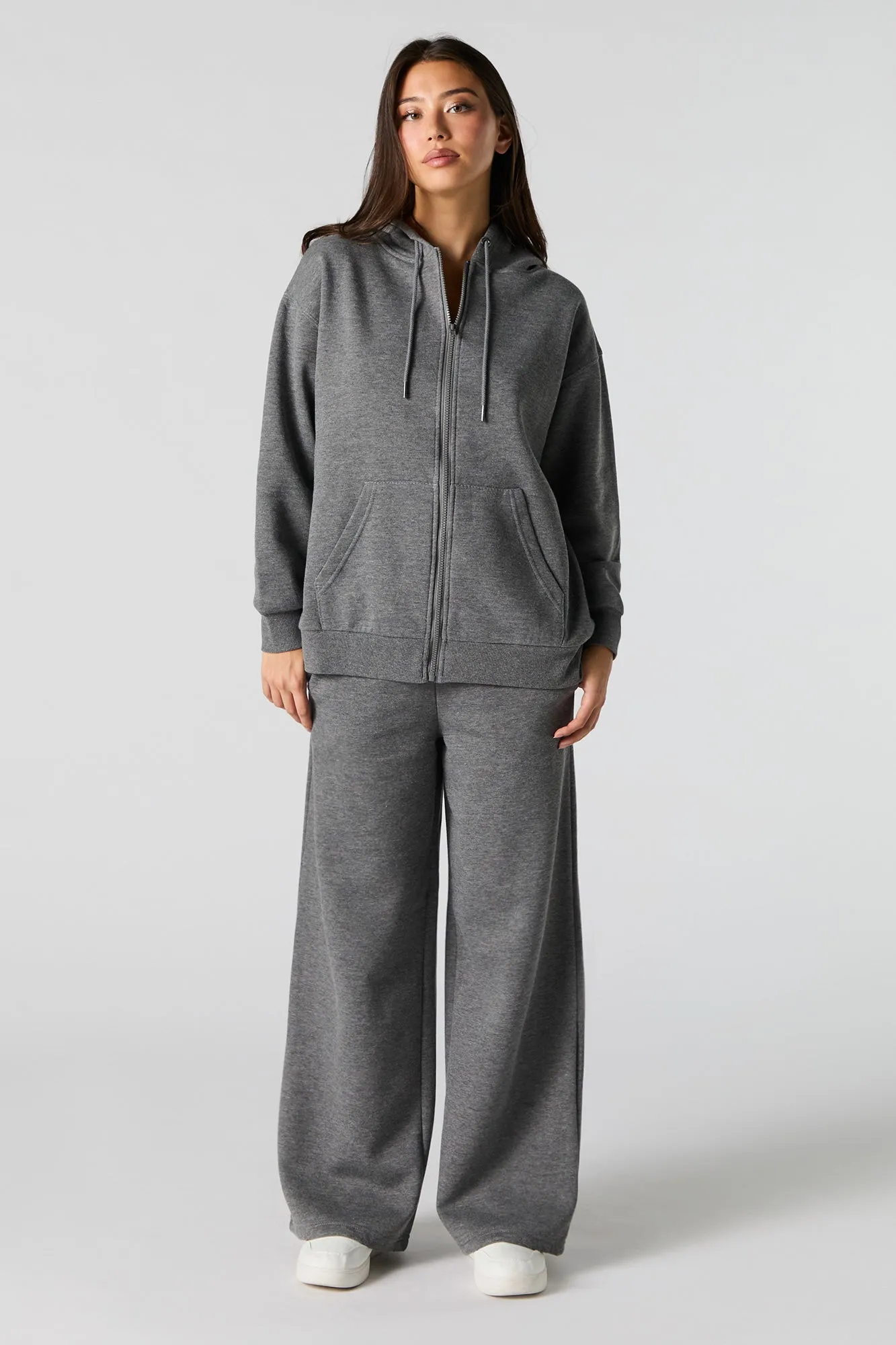 Fleece Wide Leg Sweatpant