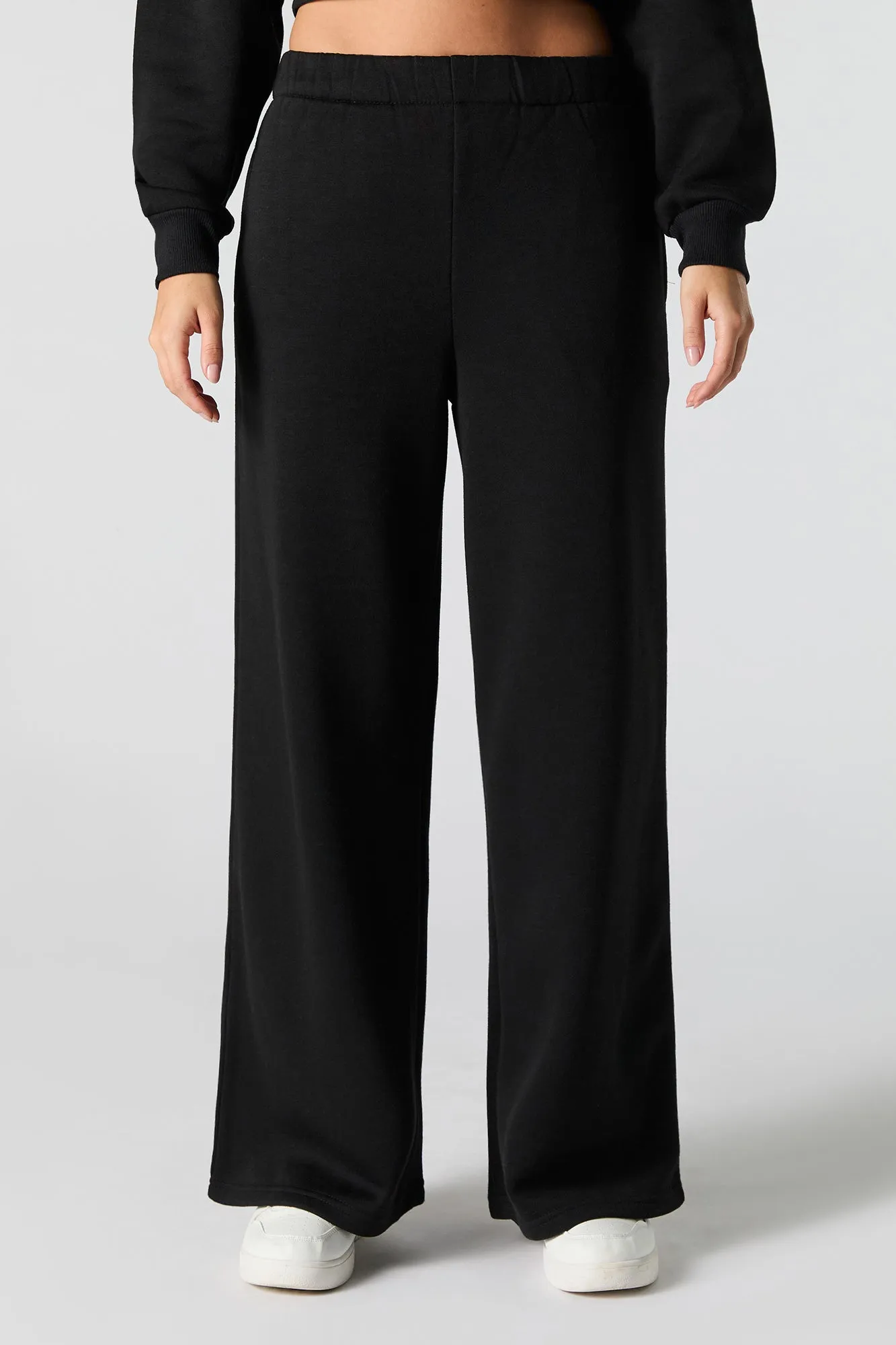 Fleece Wide Leg Sweatpant