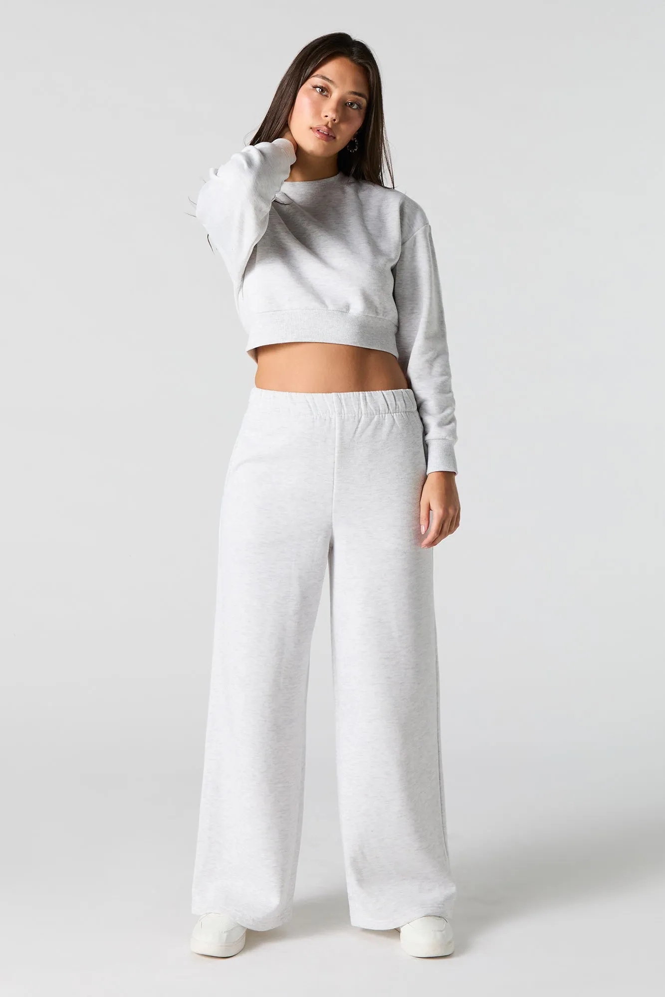 Fleece Wide Leg Sweatpant