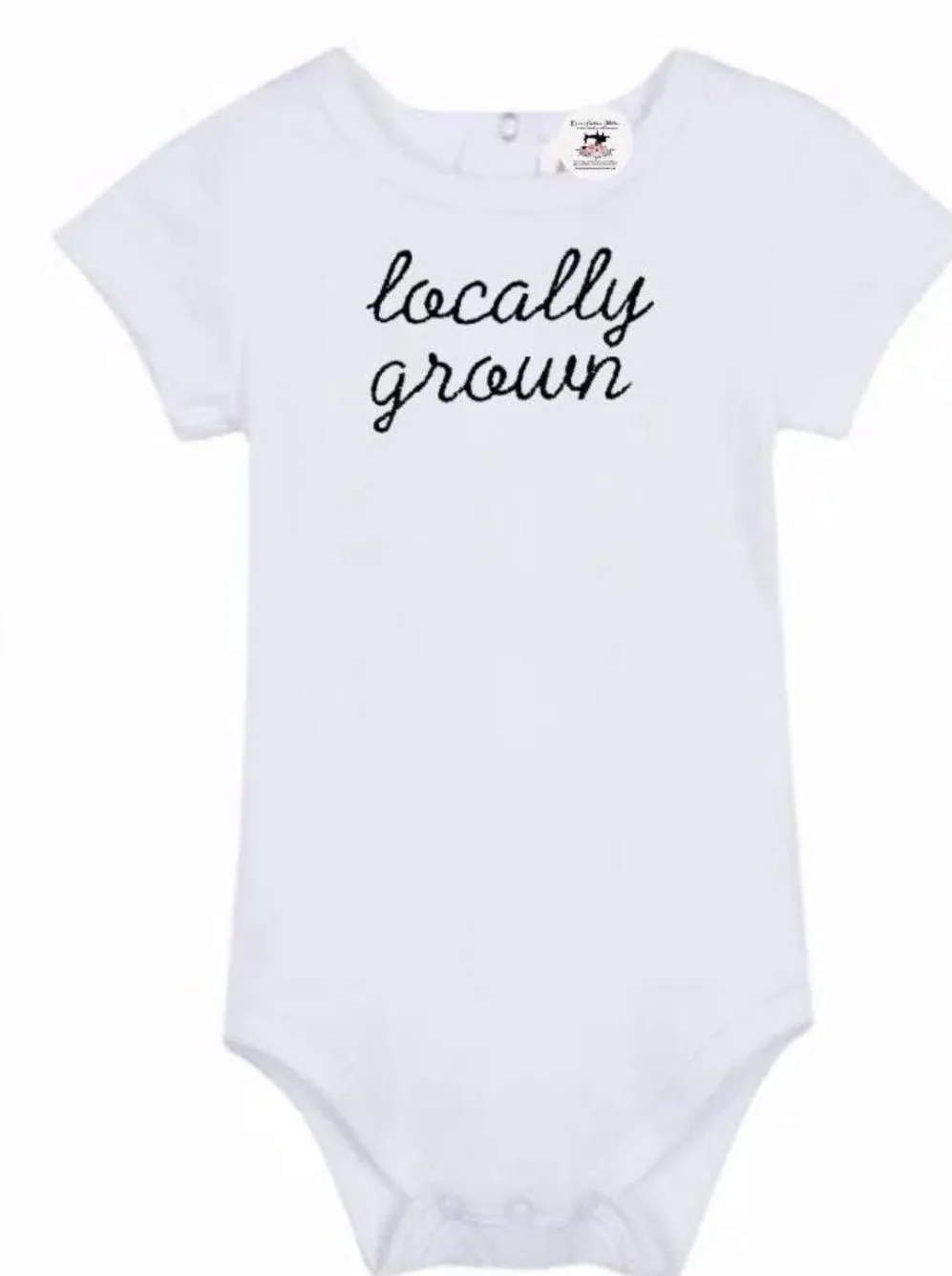 Funny Farm Locally Grown Short Sleeve Baby Onesie Bodysuit Gift