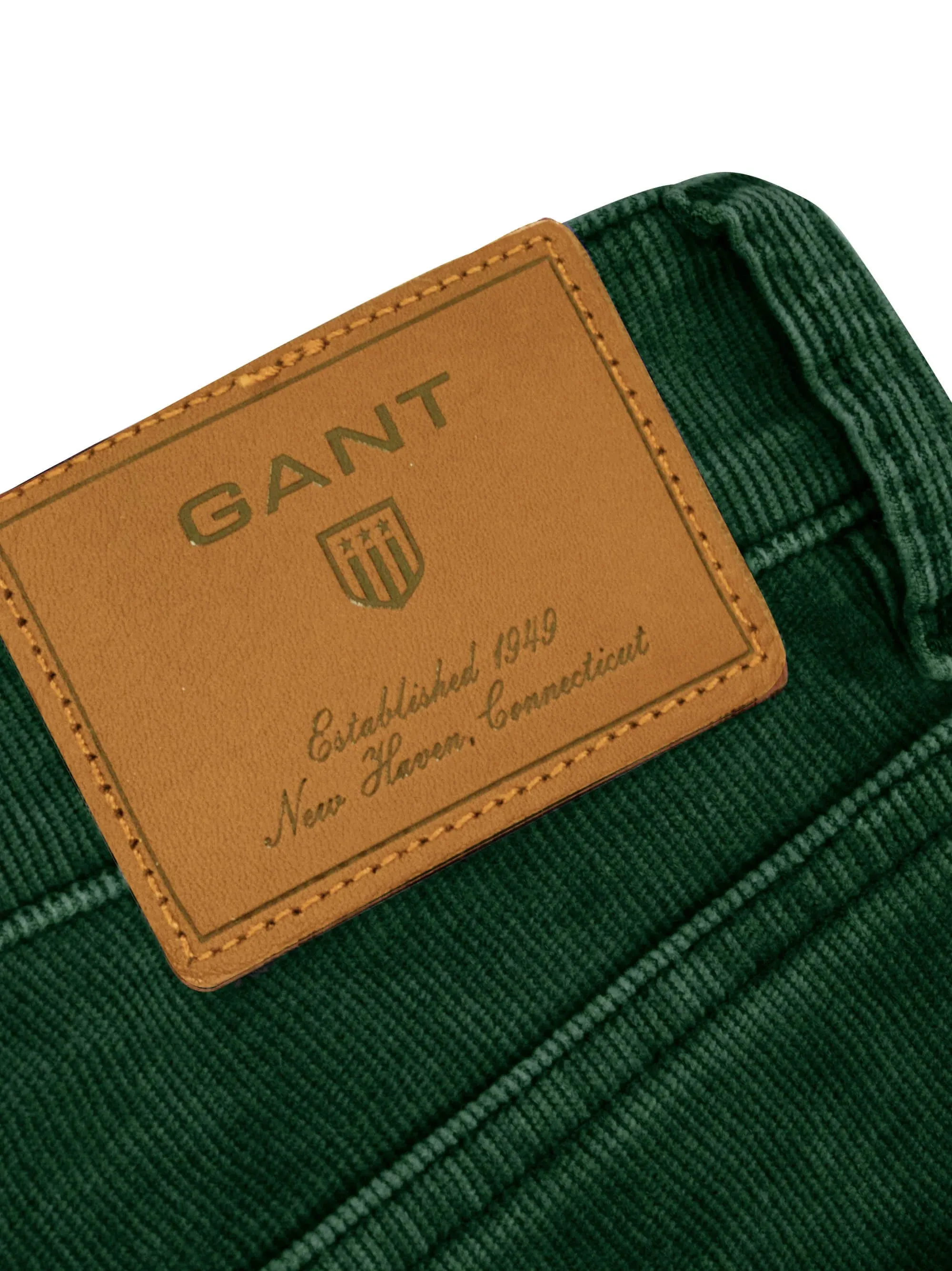 GANT Men's Tartan Green Corduroy Pants 10000808 Size 36/32 NWT