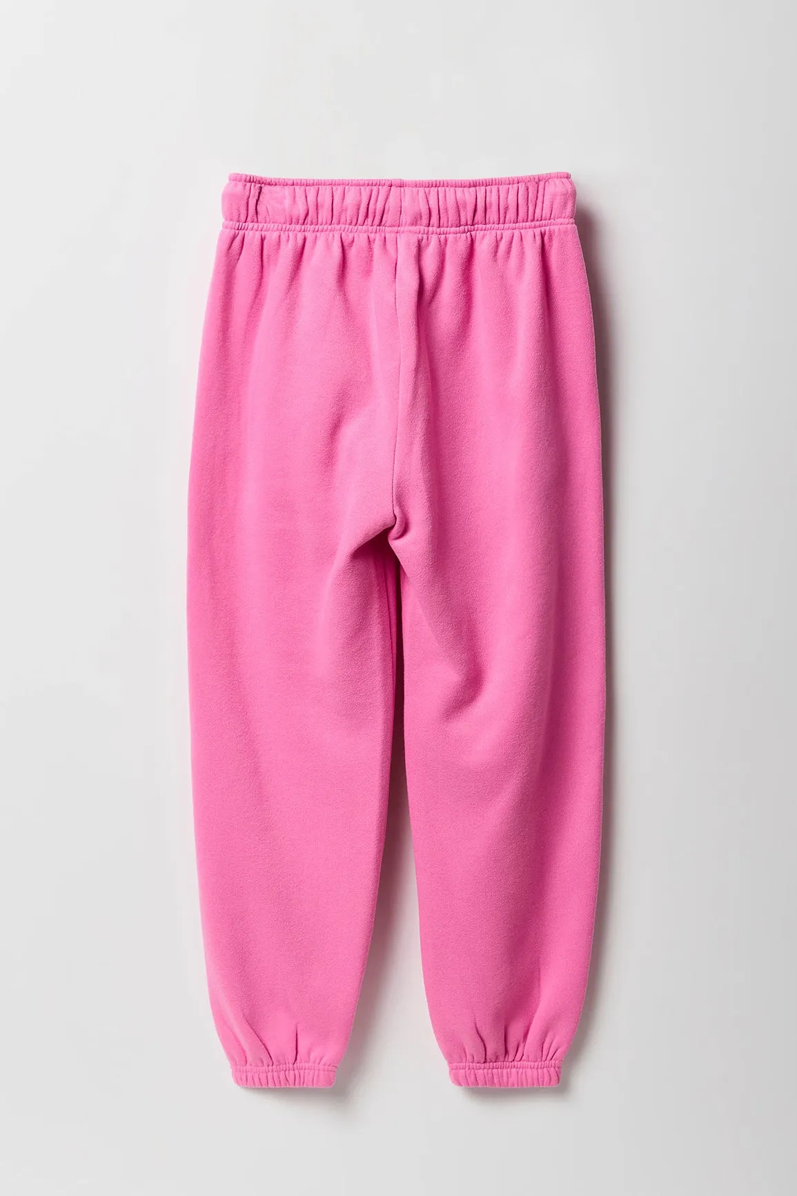 Girls Cute Graphic Fleece Jogger