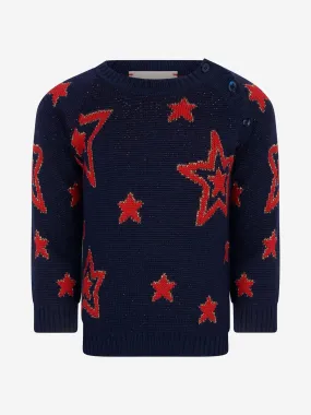 Gucci Baby Girls Wool Knitted Stars Jumper