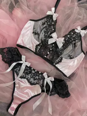 [Handmade Lingerie] My Heartbeat Bralette Panties Set