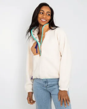 Hit The Slopes Sweatshirt in Ivory Retro Combo