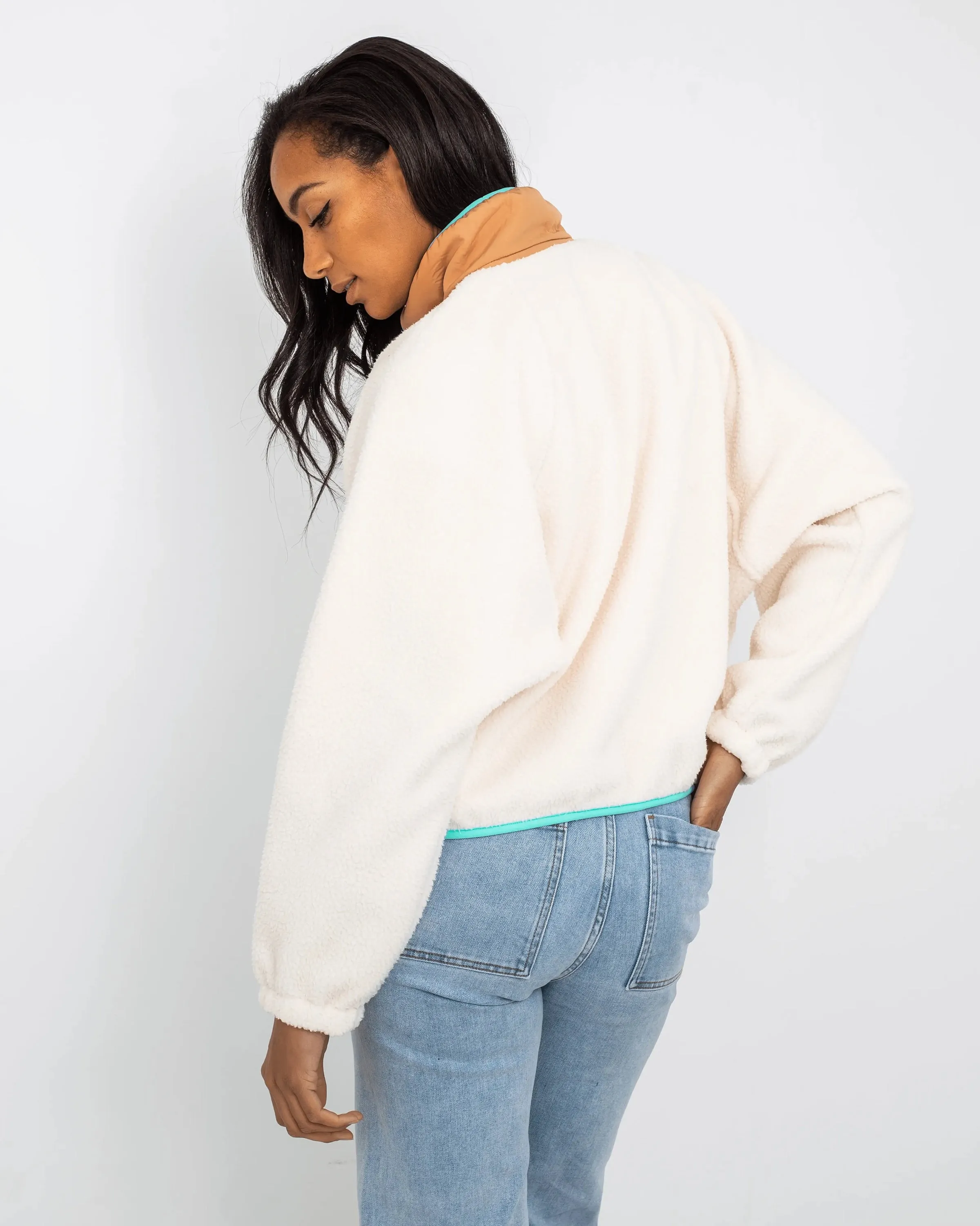 Hit The Slopes Sweatshirt in Ivory Retro Combo