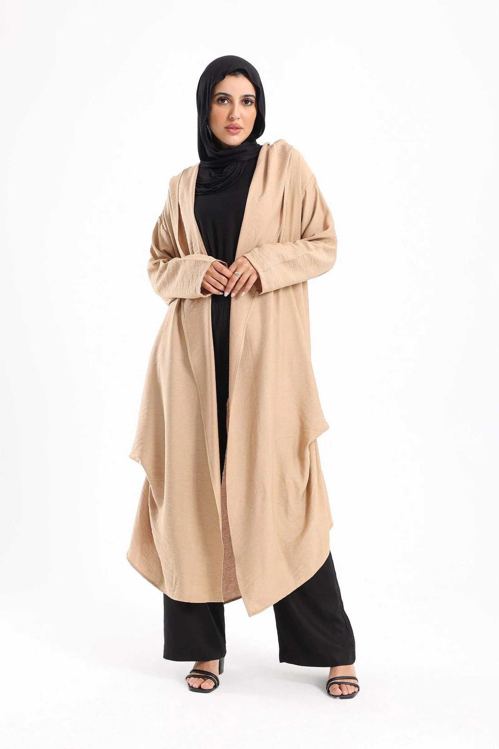 Hooded Draped Lounge Kimono