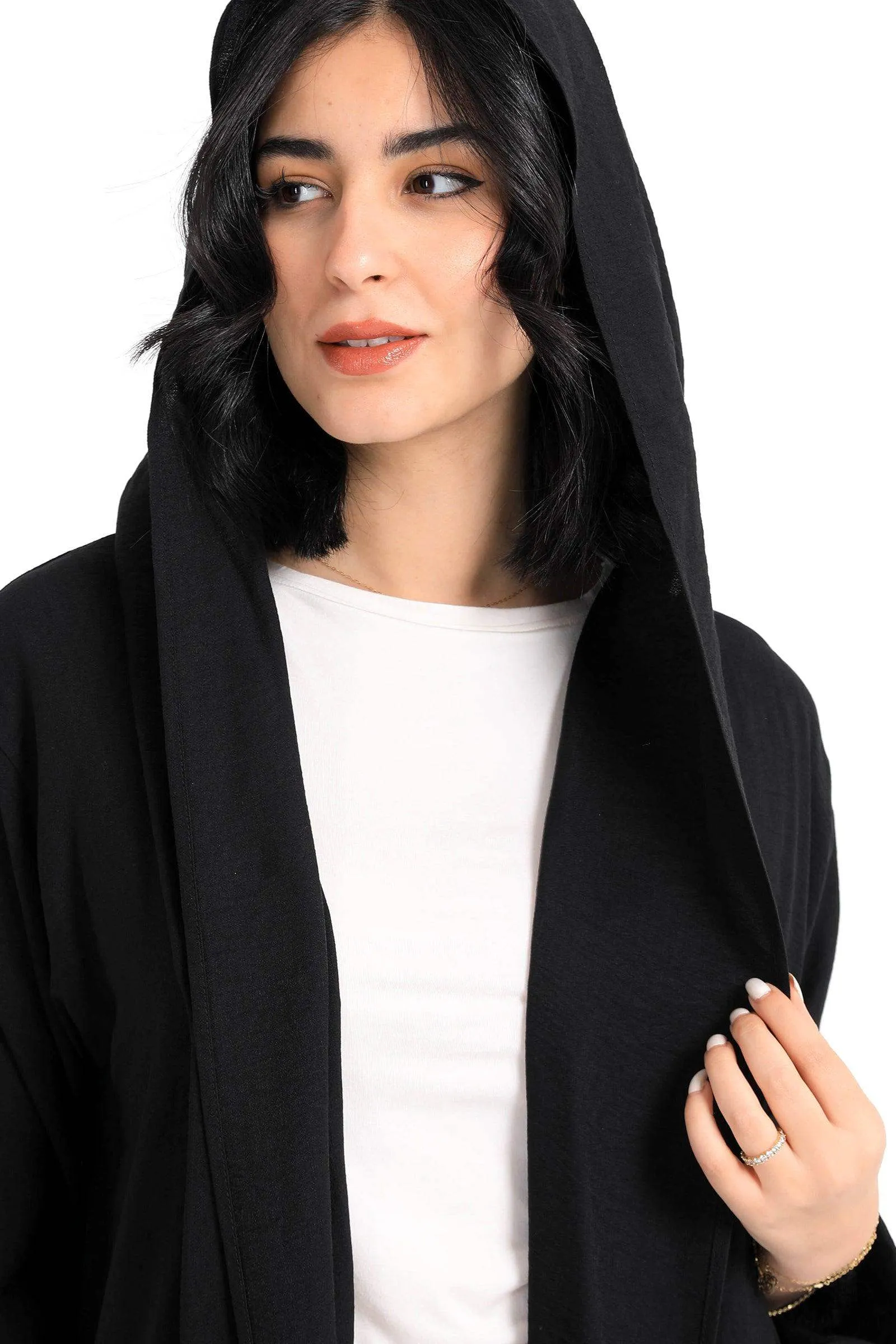 Hooded Draped Lounge Kimono