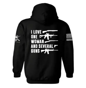 I Love One Women and Several Guns Hoodie | Shotgun | AR Rifle | Pro Gun Lover Hoodie | 2nd amendment | Unisex Hoodie