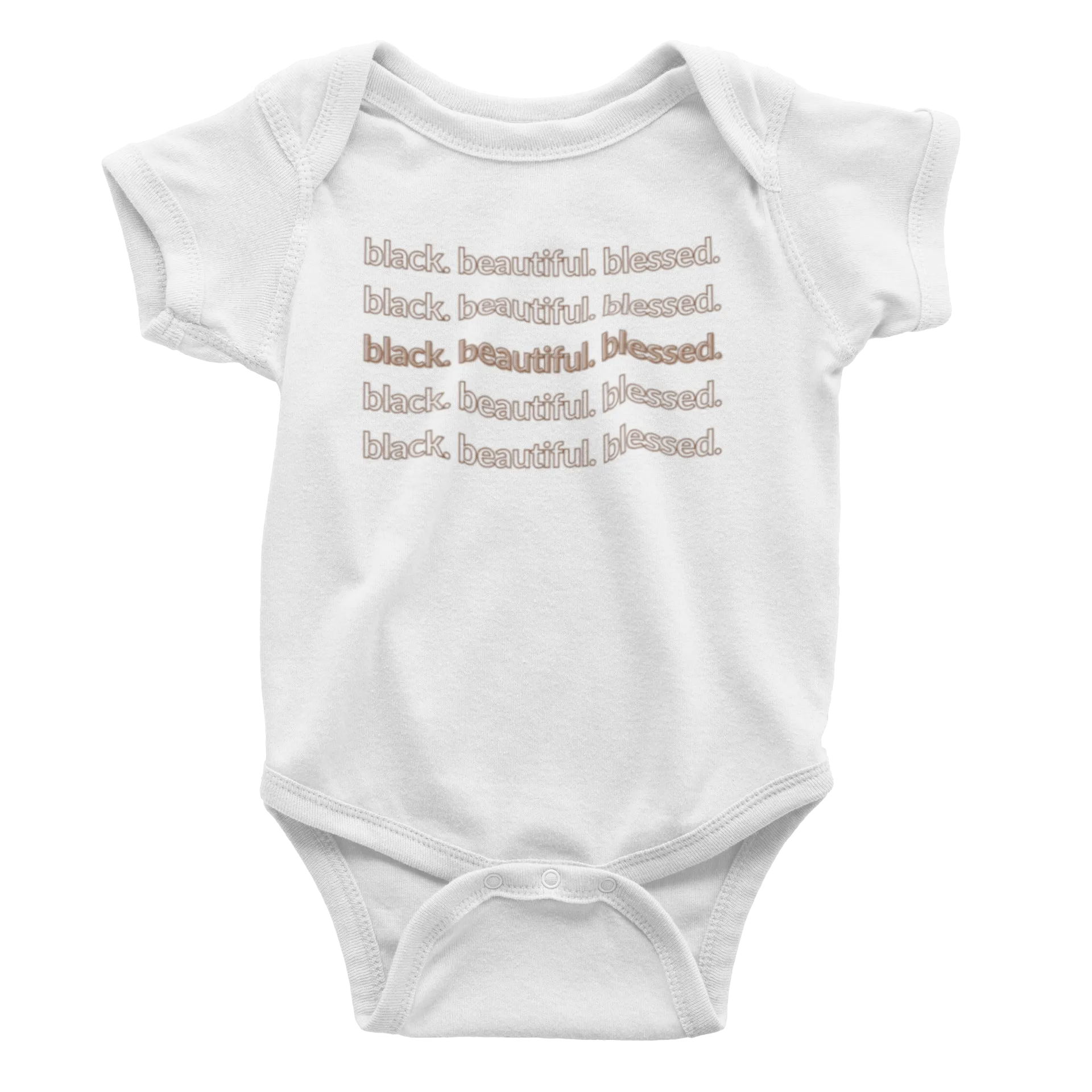 Infant Black. Beautiful. Blessed. - Bodysuit