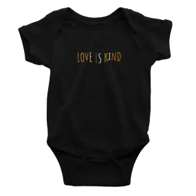 Infant Love Is Kind Black Multicolor - Bodysuit