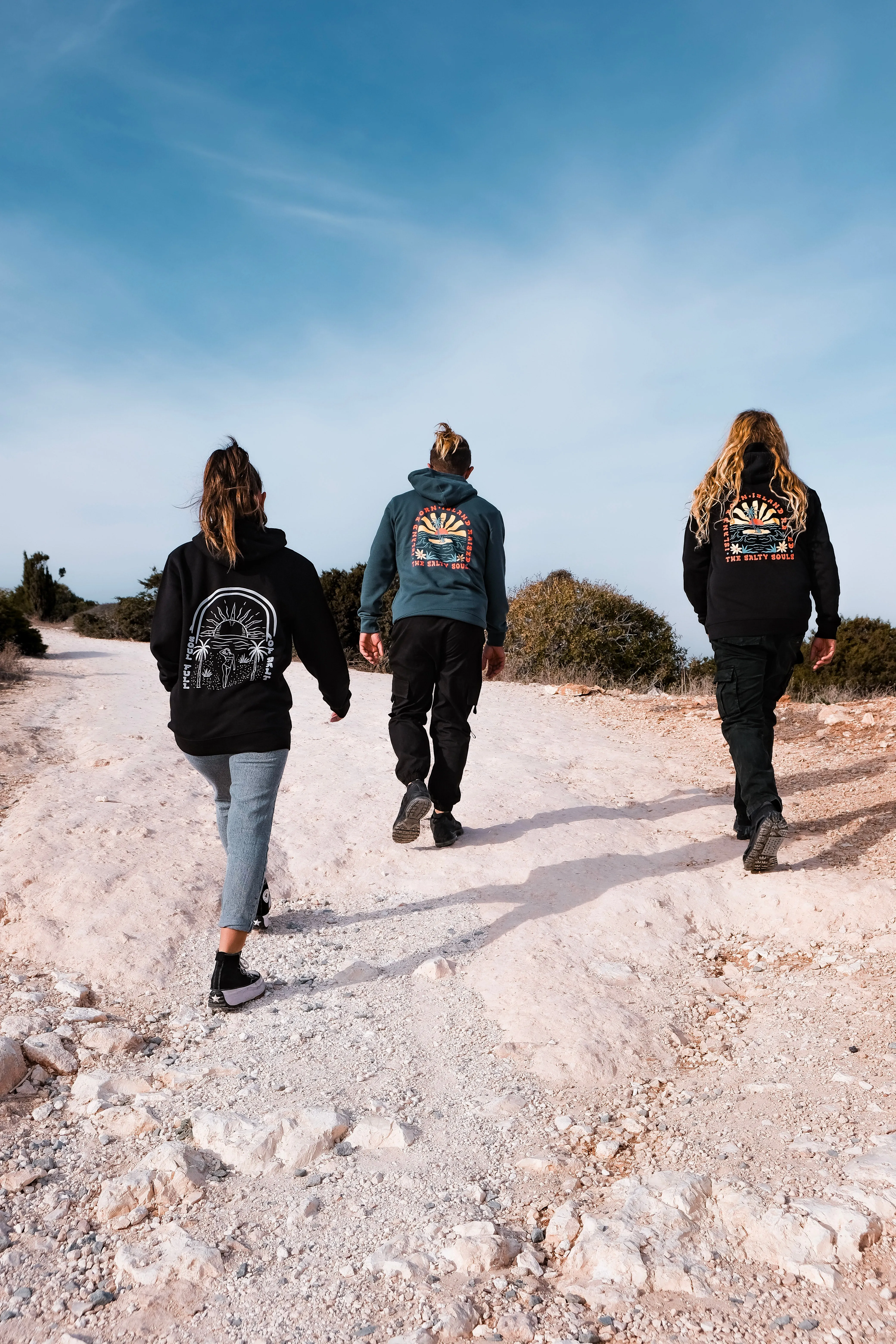 ISLAND BORN ISLAND RAISED ORGANIC HOODIE BLACK