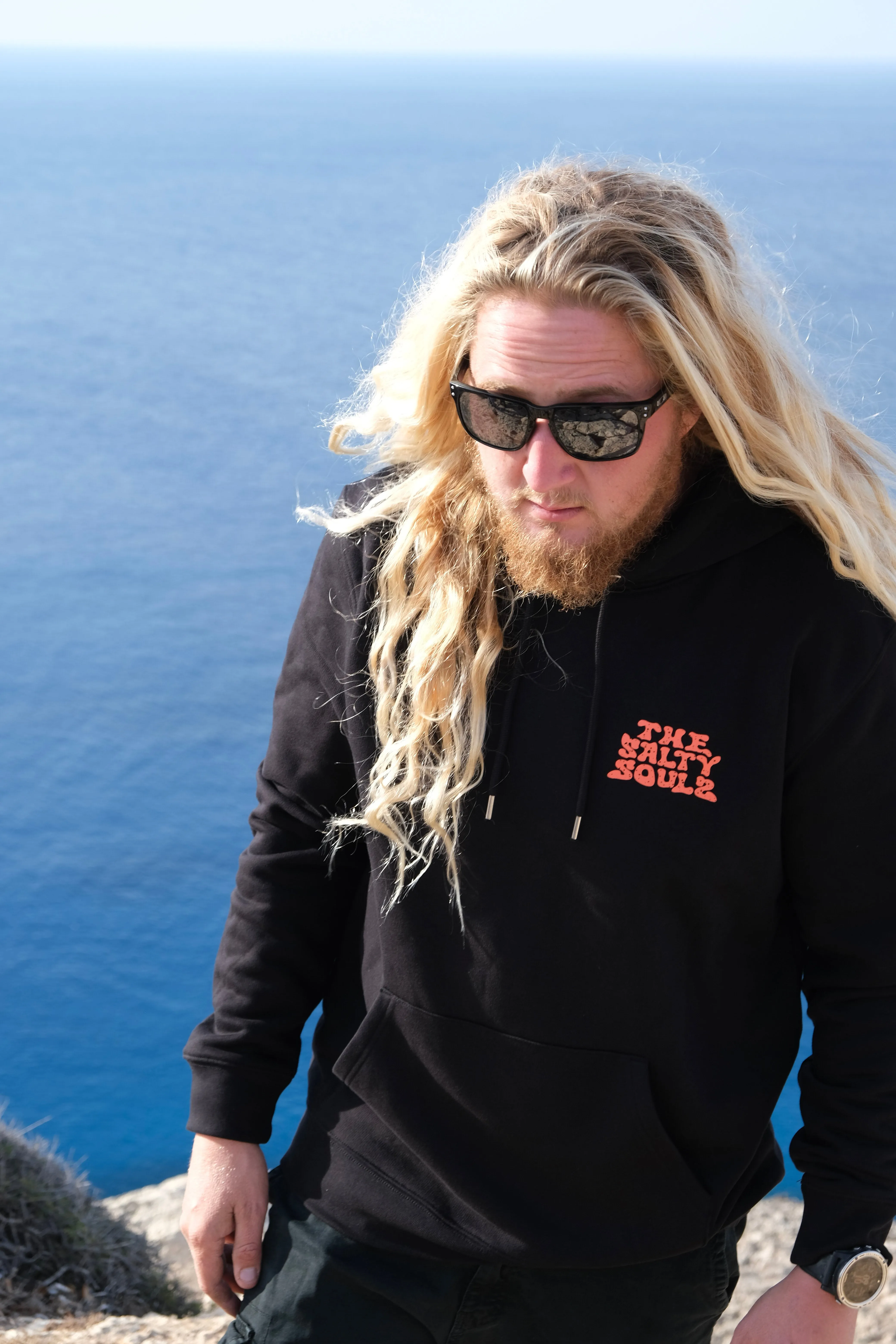 ISLAND BORN ISLAND RAISED ORGANIC HOODIE BLACK