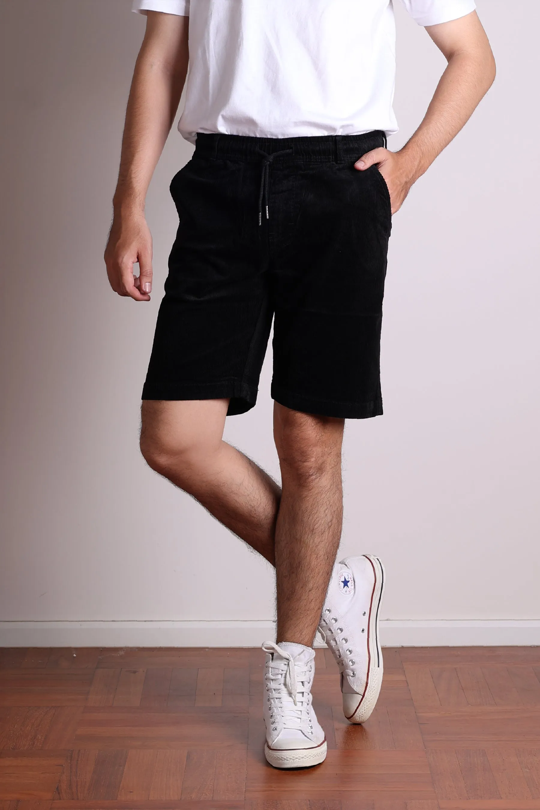 Jack Russel - Men Shorts - Handwerk JS-333/16 Slim Fit Corduroy Black