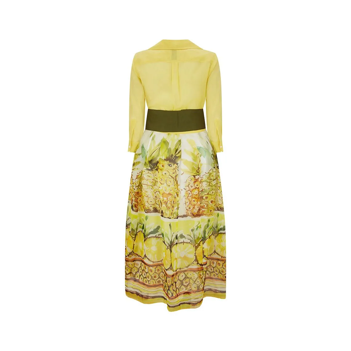 Jemma Long Pineapple Organza Dress