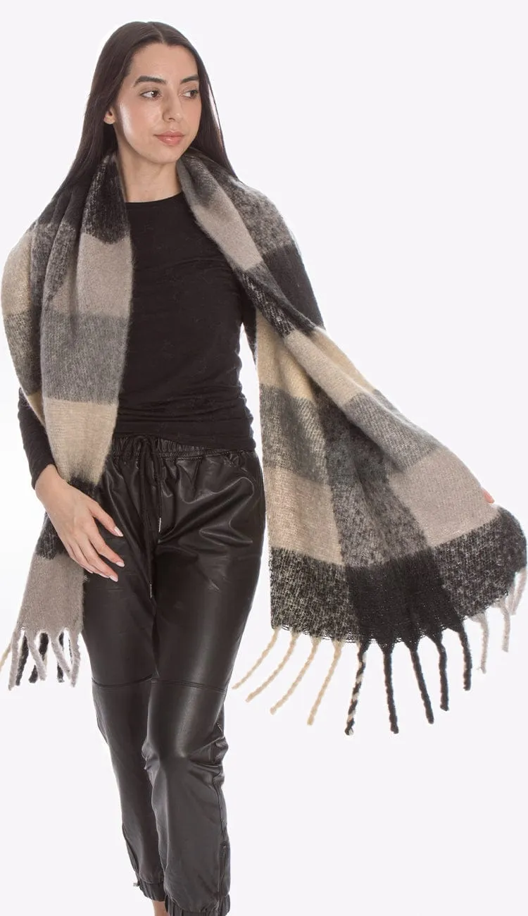 Jenny Blanket Check Scarf