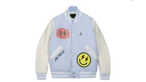 Jordan X J Balvin Varsity Jacket White/Blue