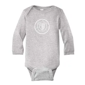 JWMI Rabbit Skins™ Infant Long Sleeve Baby Rib Bodysuit- Heather