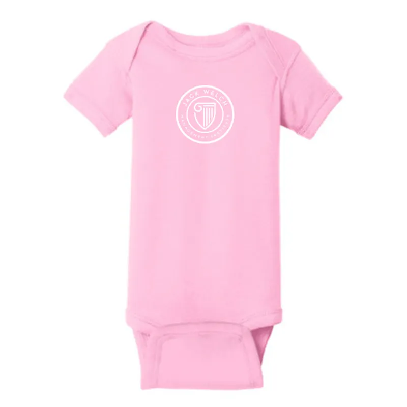 JWMI Rabbit Skins™ Infant Short Sleeve Baby Rib Bodysuit - PINK