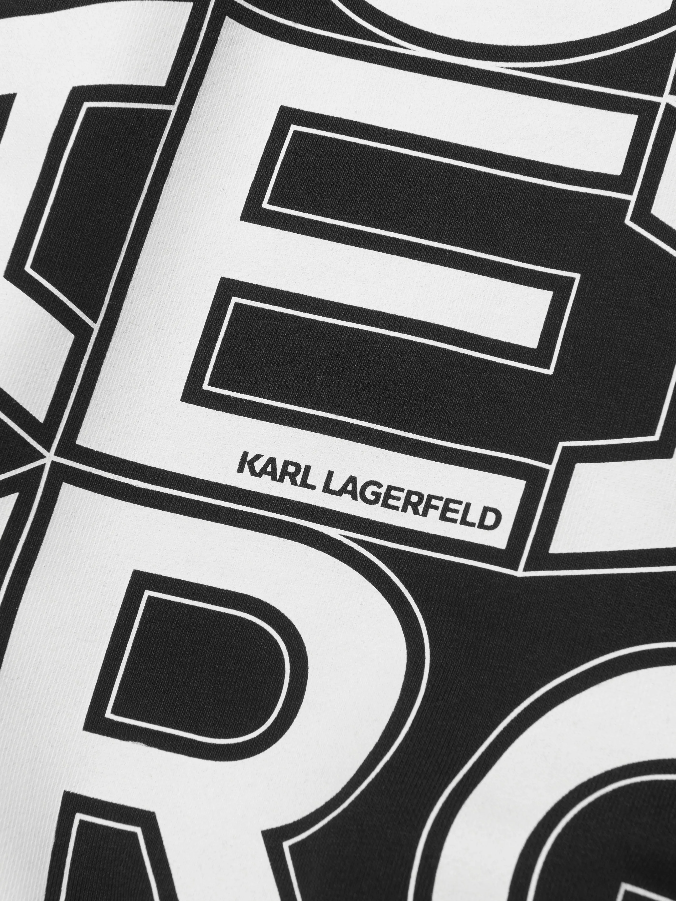 Karl Lagerfeld Boys Logo Sweatshirt in Black