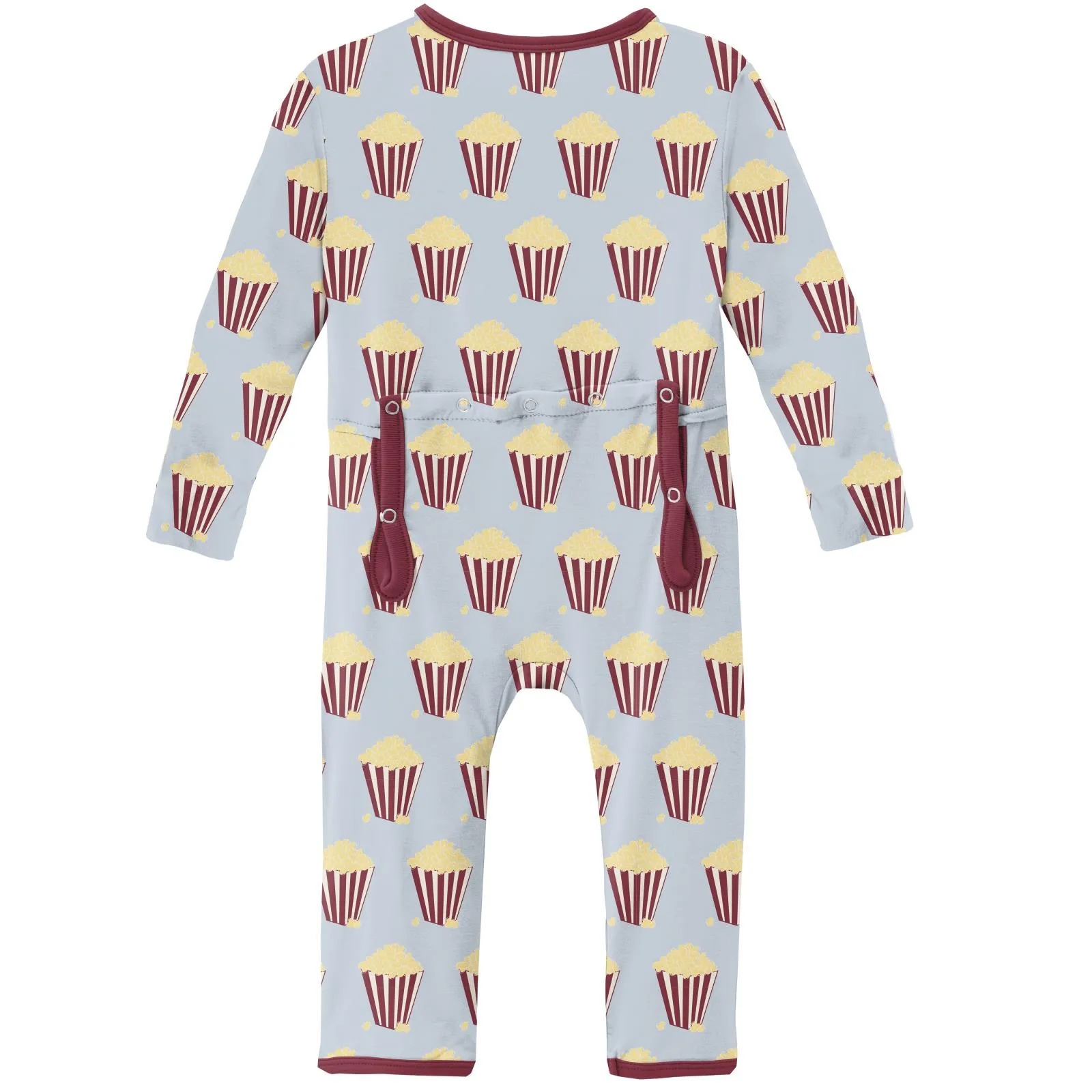 KicKee Pants Illusion Blue Popcorn Coverall with Zipper