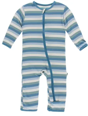 KicKee Pants Oceanography Stripe Coverall with Zipper