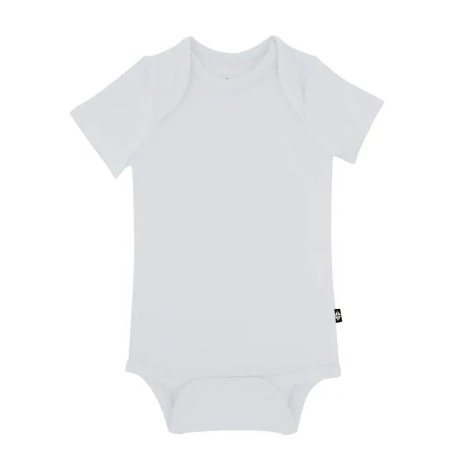 Kyte Baby Short Sleeve Bodysuit in Storm