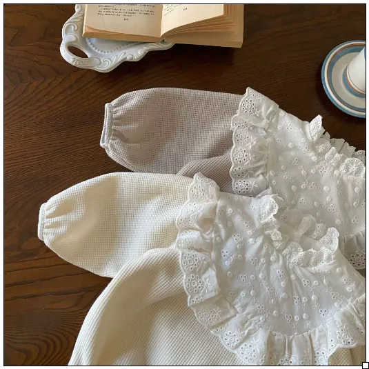 Lace Collar Baby Girls Bodysuit