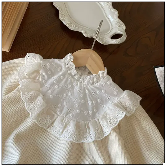 Lace Collar Baby Girls Bodysuit