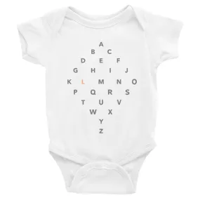 Letter Diamond Onesie - L