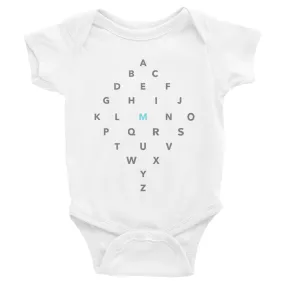 Letter Diamond Onesie - M