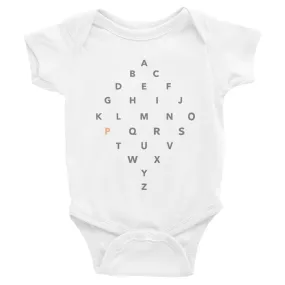 Letter Diamond Onesie - P