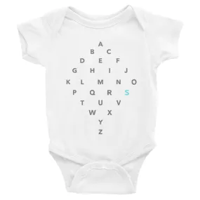 Letter Diamond Onesie - S