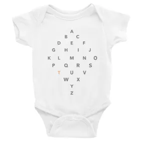 Letter Diamond Onesie - T