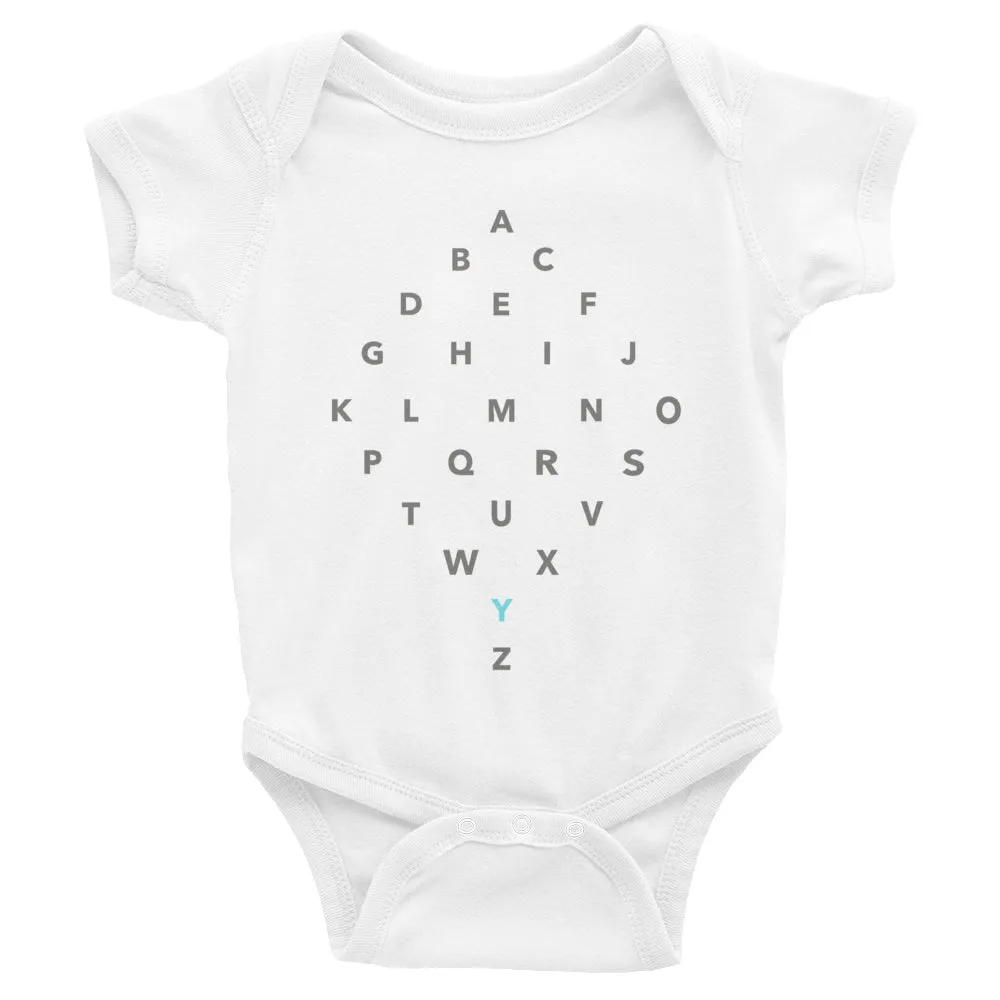 Letter Diamond Onesie - Y