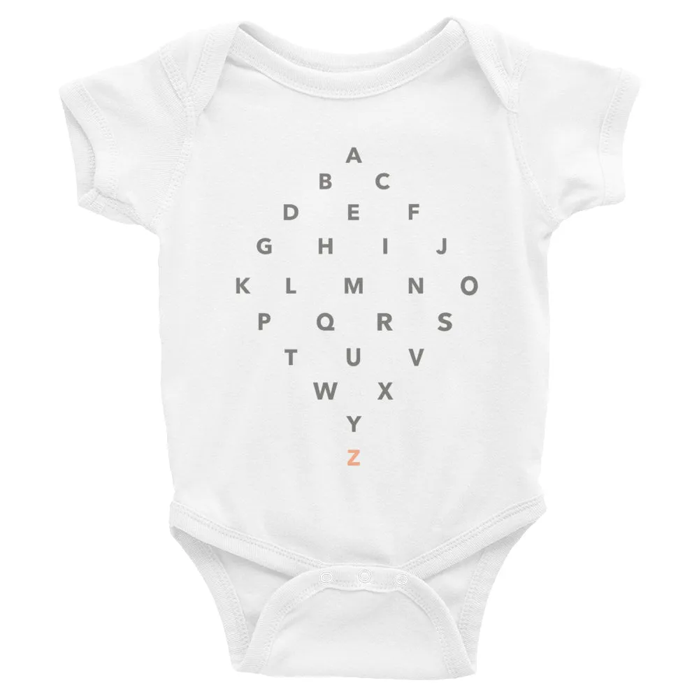 Letter Diamond Onesie - Z