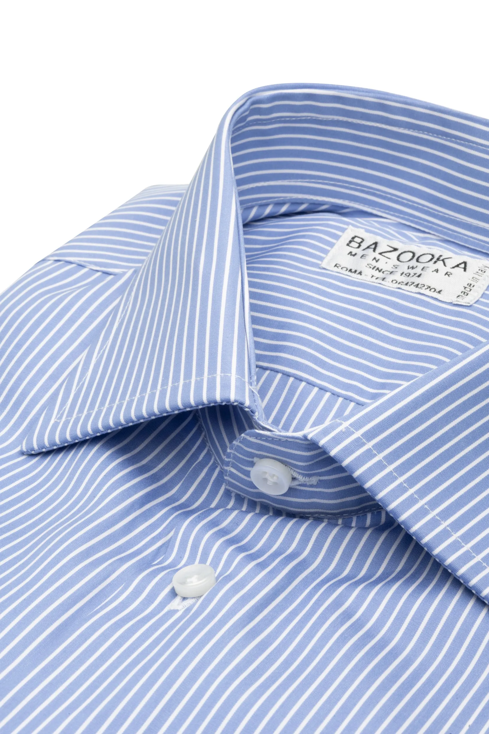 Light Blue Striped Shirt by Bazooka