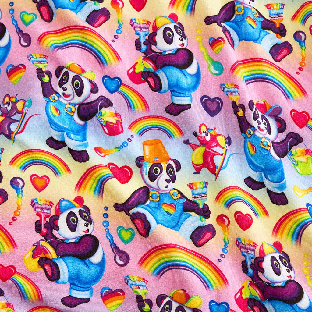 Lisa Frank® Panda Painter Women's French Terry Zip Hoodie