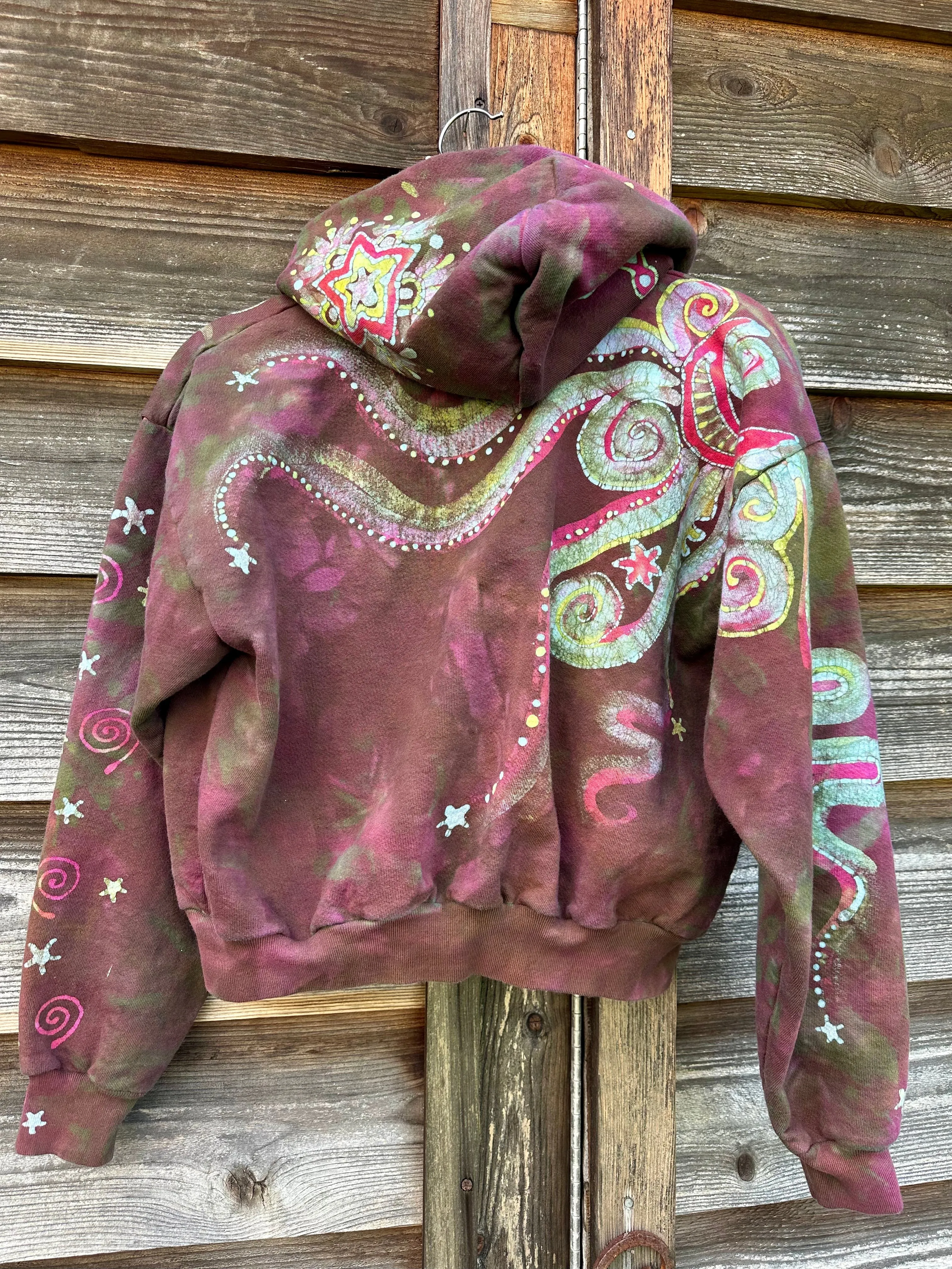 Lotus Flower Handmade Batik Hoodie