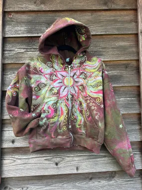 Lotus Flower Handmade Batik Hoodie