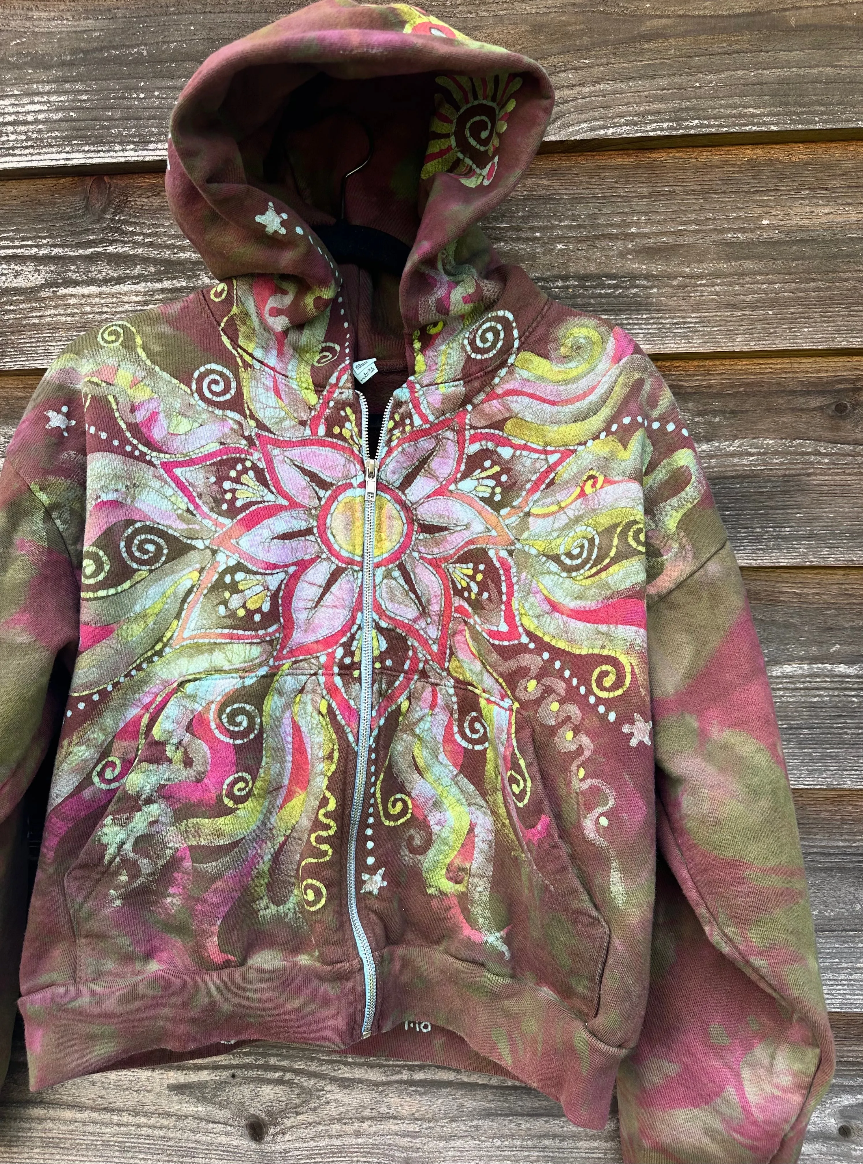 Lotus Flower Handmade Batik Hoodie