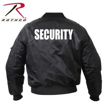 MA-1 Flight Jacket With Security Print